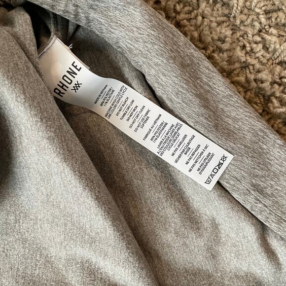 Rhone Men's WFH Shirt long sleeve Button Up in heather grey size M - Picture 11 of 14